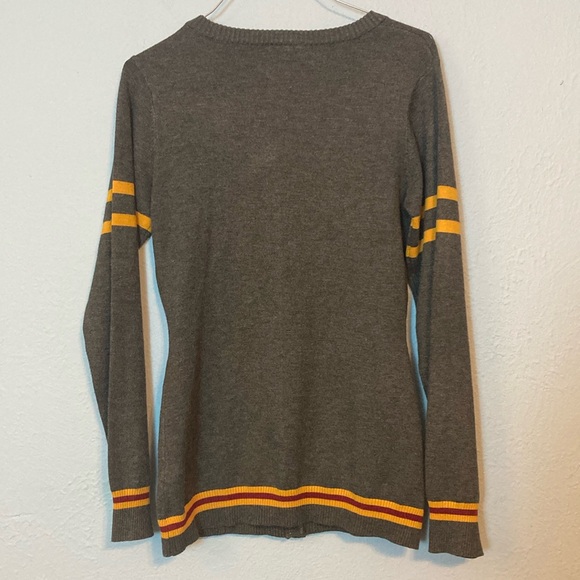 Harry Potter Womens Juniors Size S Gryffindor House Crest Knit Cardigan Sweater - Picture 8 of 12